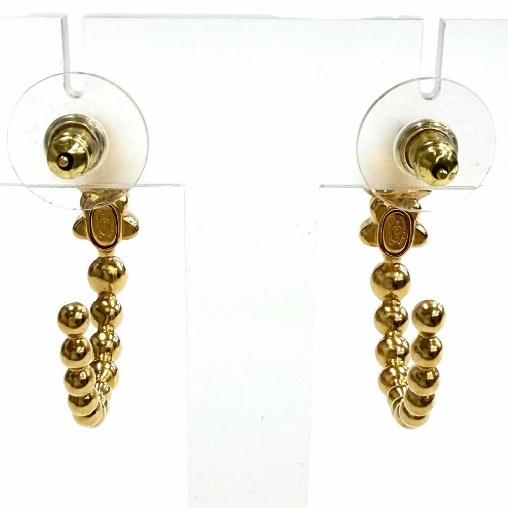 CHANEL Gold Logo Earrings - Picture 3 of 6